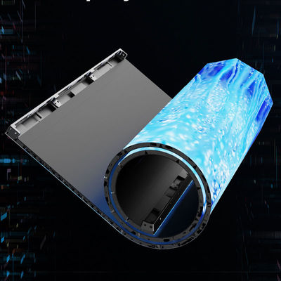 หน้าจอพื้นยืดหยุ่น พับได้ P1.5 P2.6 P3.91 GOB โลลขึ้น พับได้ LED Display
